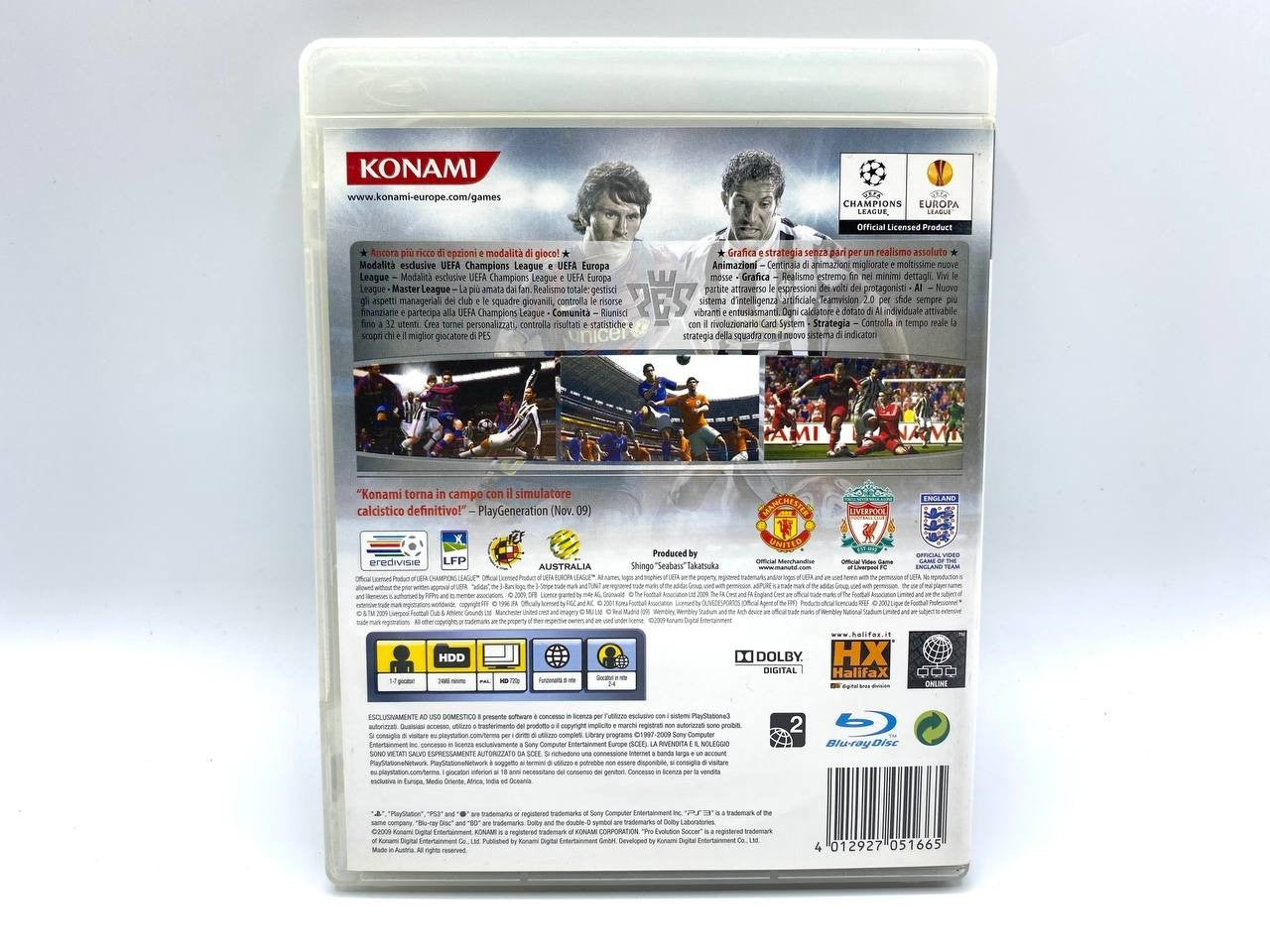 PES 2010 Pro Evolution Soccer PS3 Videogioco Gioco per Playstation 3 Pal Ita
