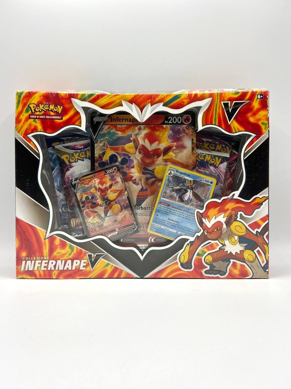 Pokemon Collezione Infernape V Sealed Italiano 4 bustine 2 carte promo