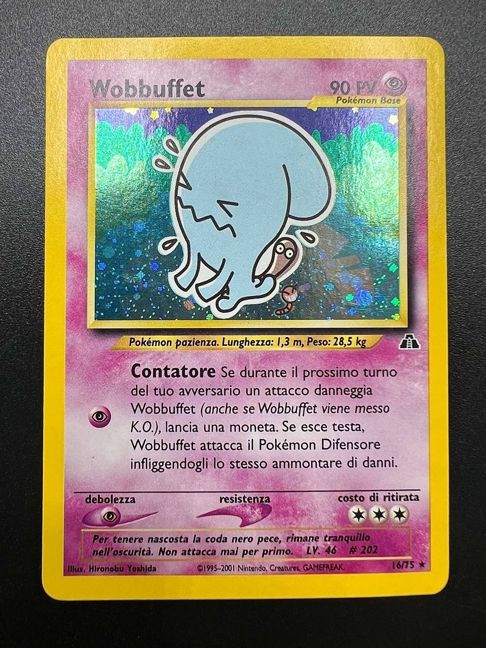 carta Pokemon Wobbuffet NDI 16/75 Neo discovery italiano Excellent unlimited