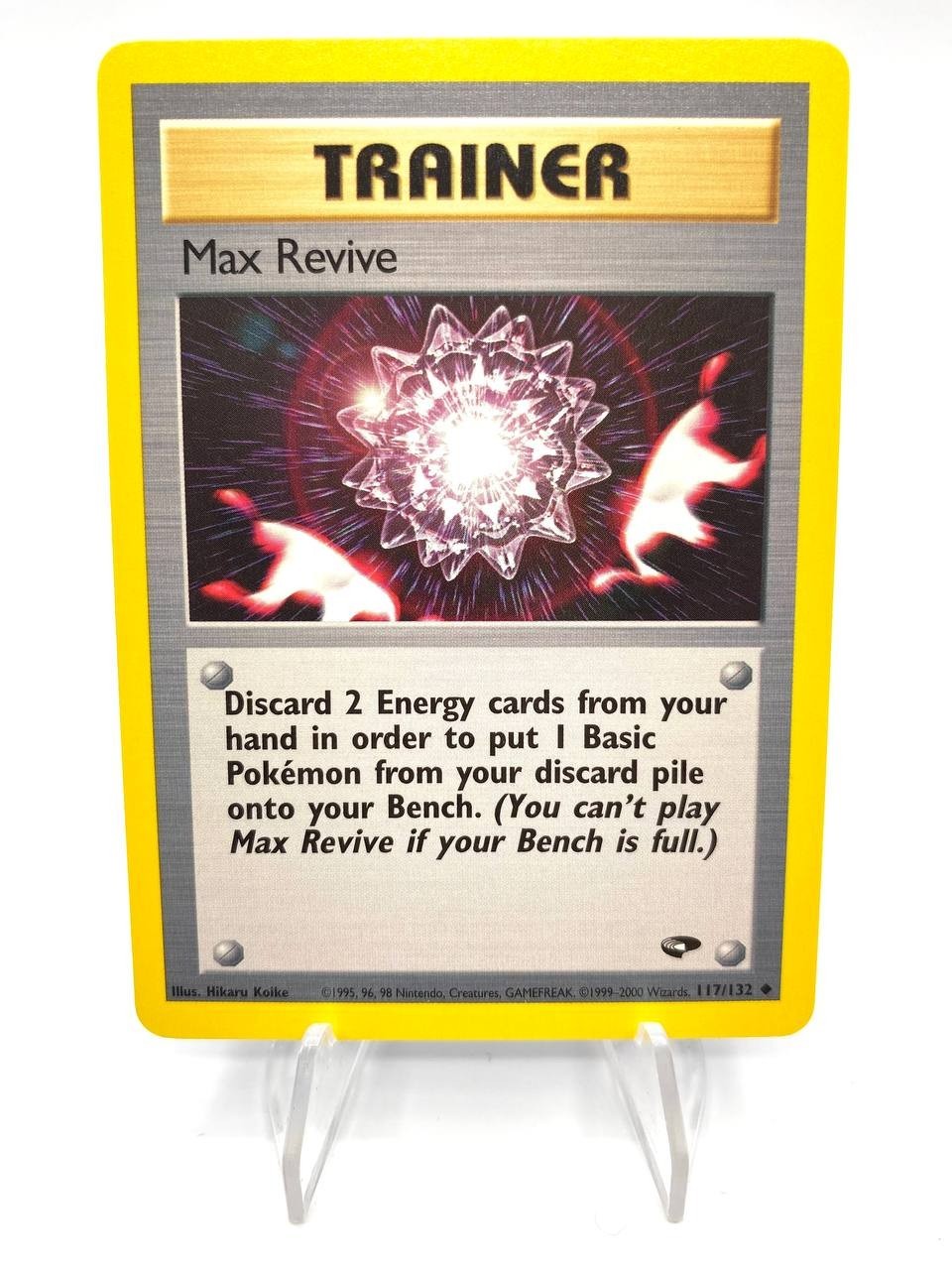 Carta pokemon Max Revive Revitalizzante max Gym Challenge 117/132 Vintage NM ENG