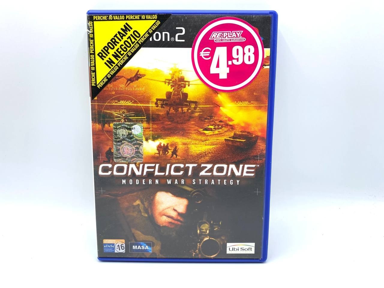 Conflict Zone Modern War Strategy Sony Playstation PS2 ITA Completo Funzionante