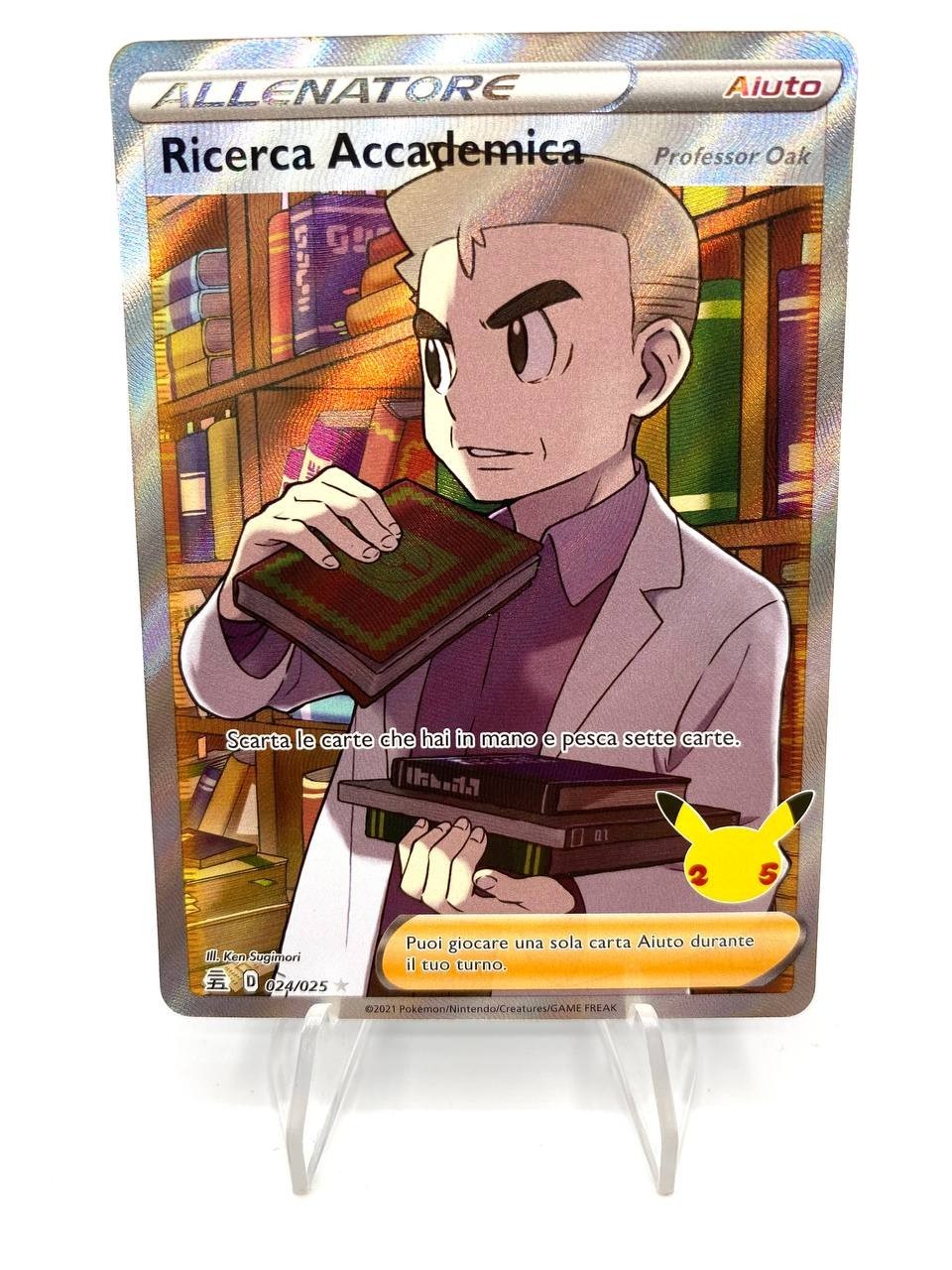 Carta Pokemon Ricerca Accademica 024/025 Gran Festa 25 Anniv. Italiano Near Mint