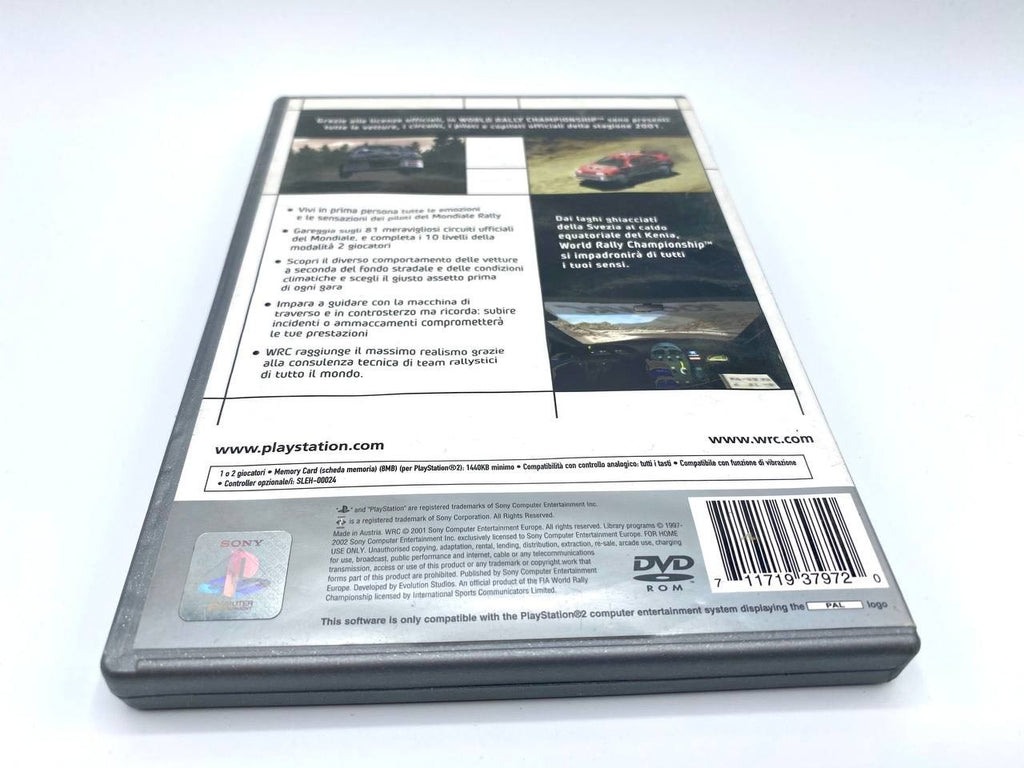 WRC WORLD RALLY CHAMPIONSHIP Gioco PS2 PlayStation ITA PAL Platinum Completo