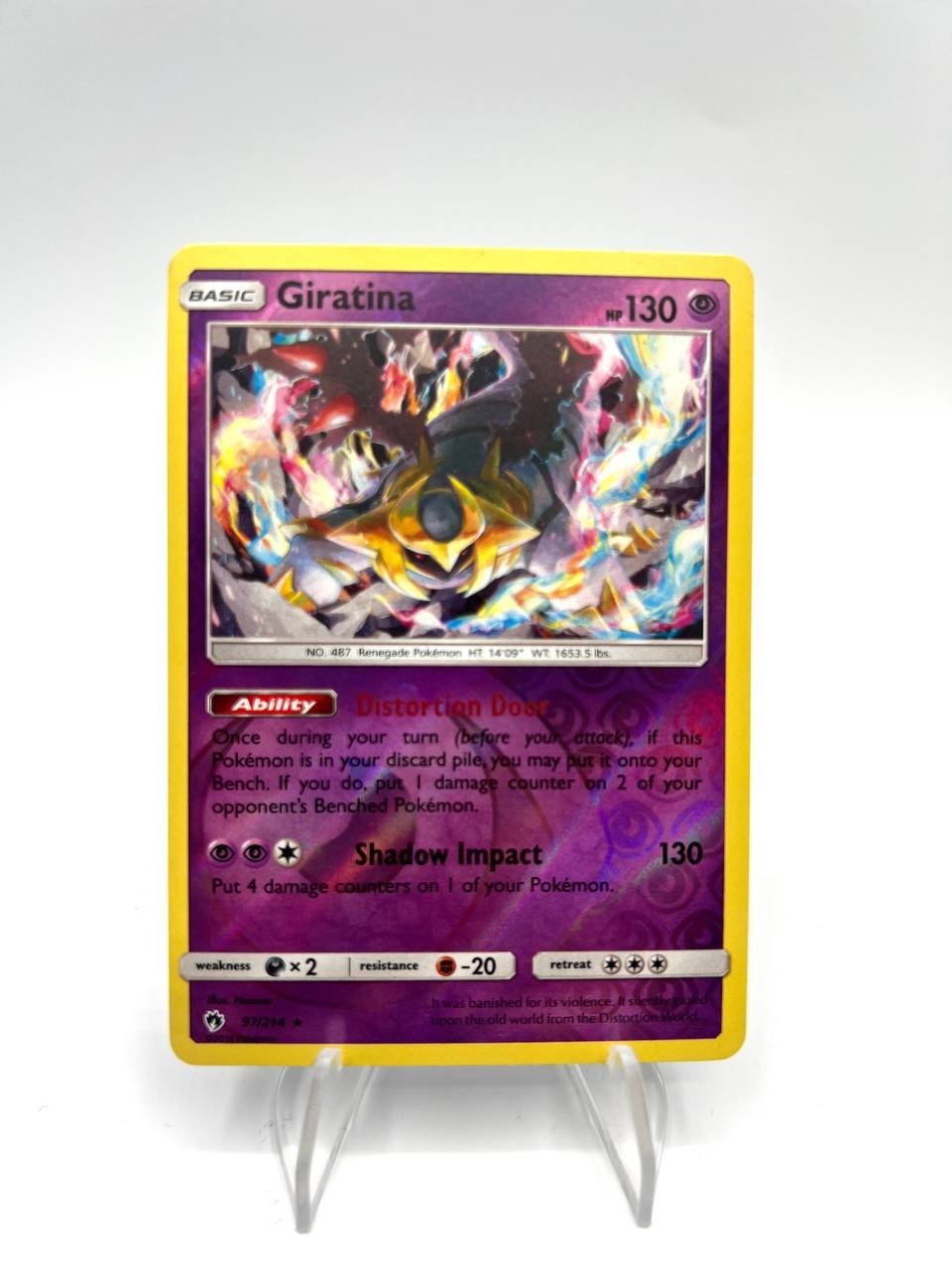 carta pokemon Giratina 97/214 set Tuoni perduti Italiano Reverse holo Near mint