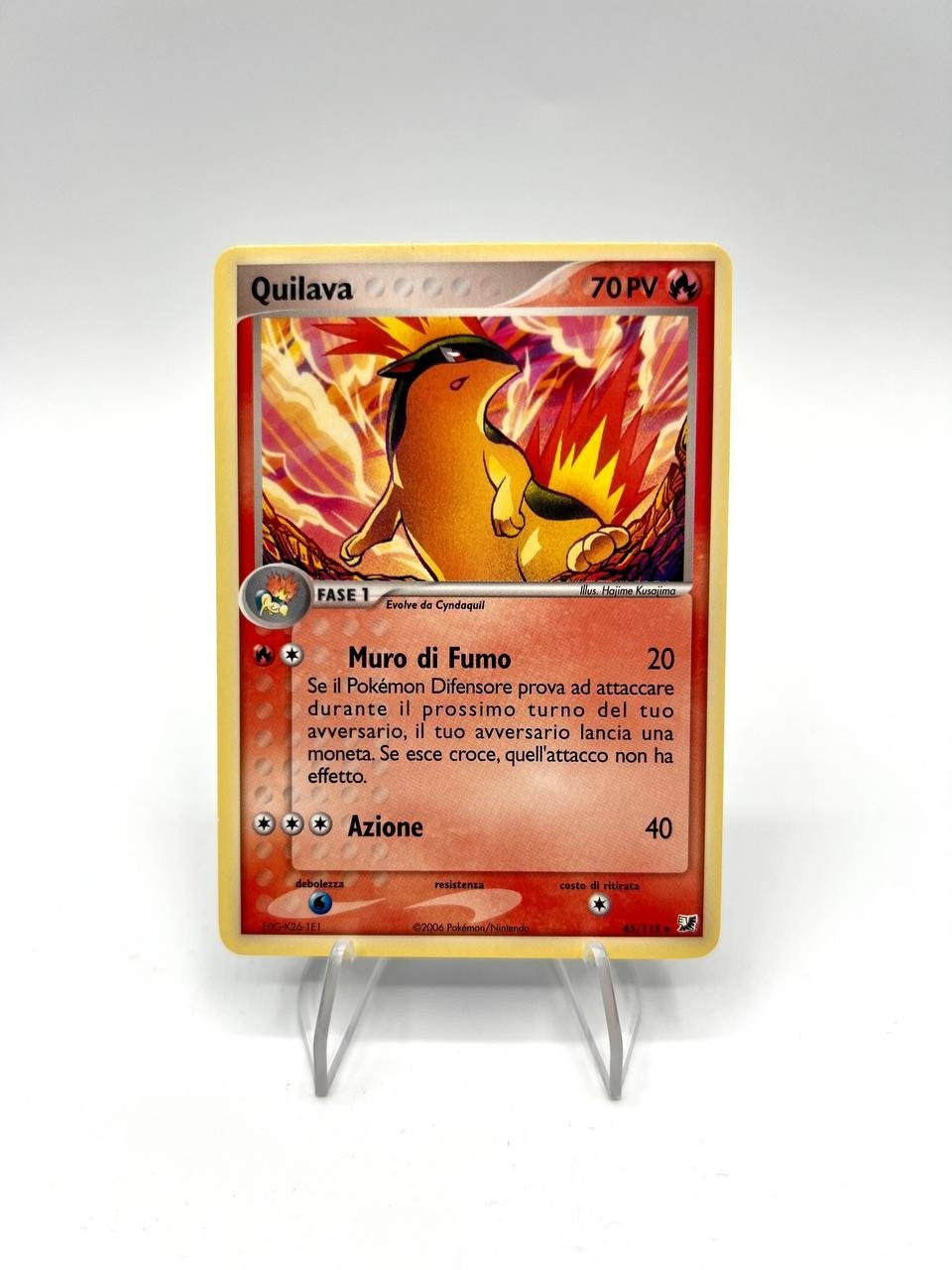 Pokemon Karte Quilava 45/115 EX Hidden Power Set Deutsch Excellent Non-Holo