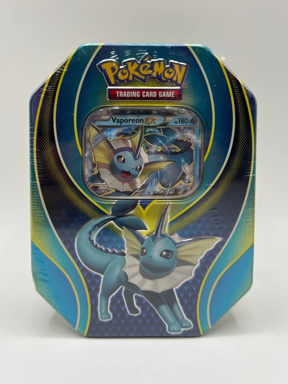 Pokémon Elemental Power Tins: Scatola da collezione vaporeon ex italiano siled