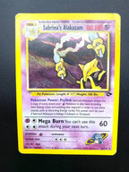 Carta Pokemon Sabrina's Alakazam 16/132 set Gym Challenge Holo Poor Inglese