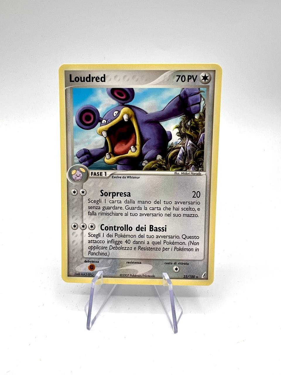 Pokemon Card Loudred Ex Guardiani dei Cristalli CG 23/100 Italiano near mint