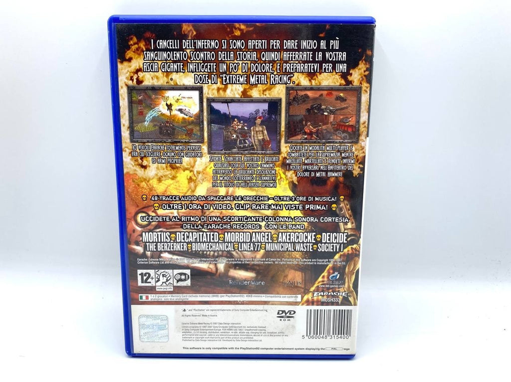 Earache Extreme Metal Racing Ps2 Sony Playstation Completo Funzionante ITA