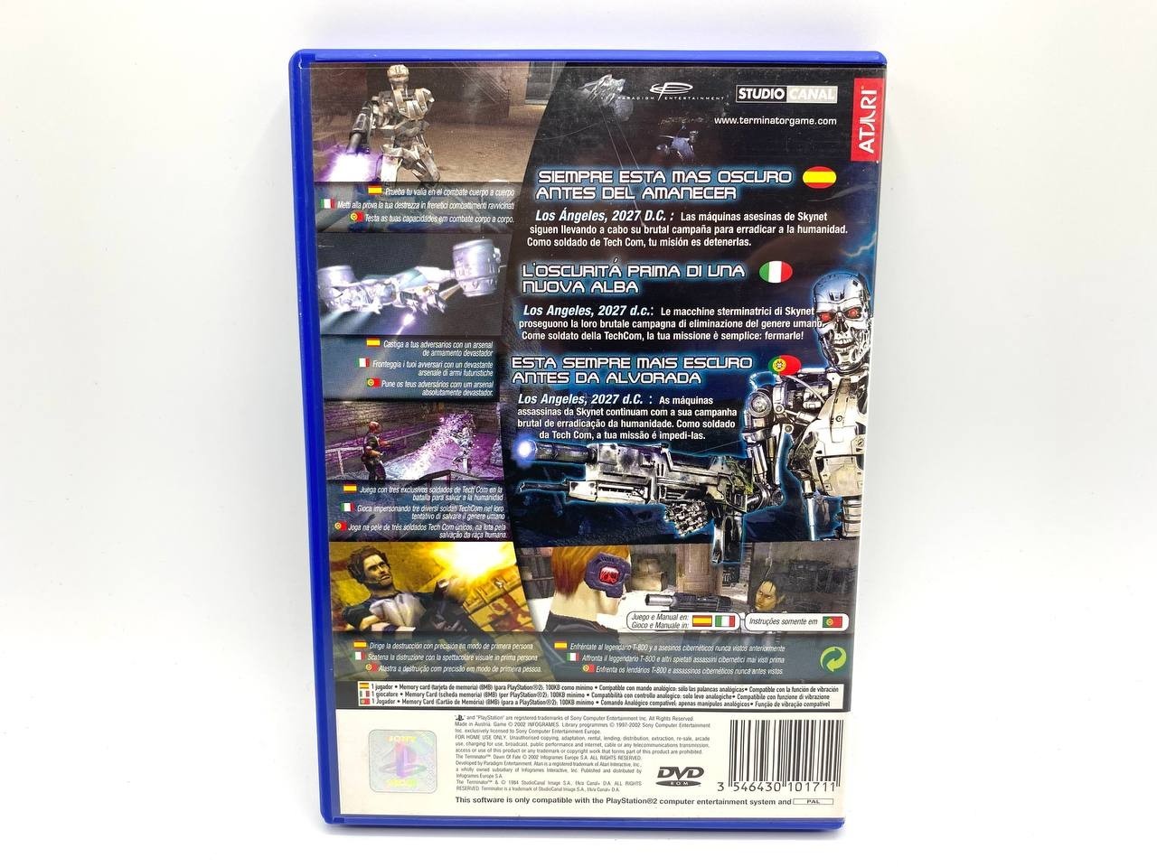 Terminator Dawn Of Fate Sony Playstation 2 PS2 Multilingua No libretto PAL