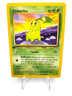 Carta Pokemon set Neo Genesis Chikorita 53/111 Vintage 1a edizione Inglese NM