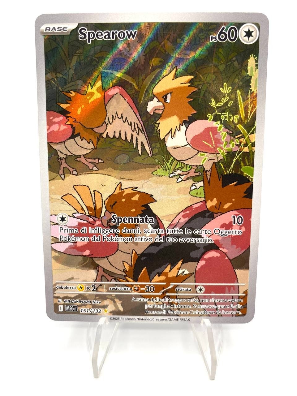 Carta Pokemon 151-132 Spearow MEG set Mega Evoluzione Italiano Near Mint Holo