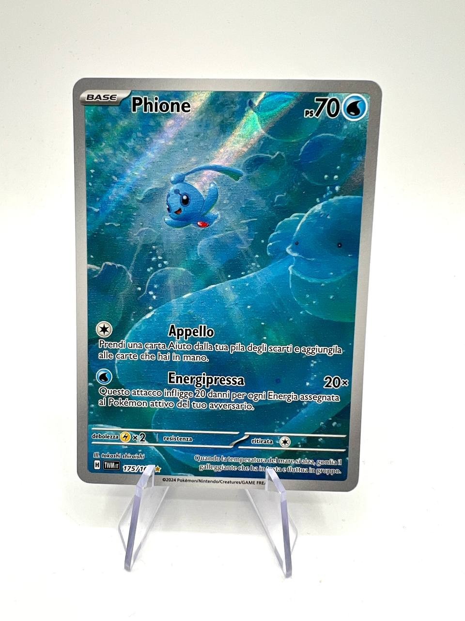 Carta pokemon Phione 175/167 TWM Crepuscolo mascherato Italiano Holo Near mint