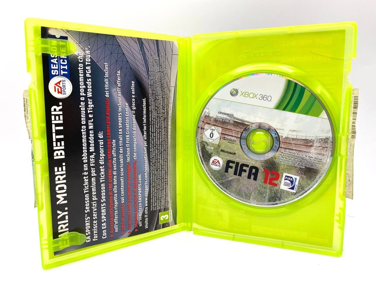 FIFA 12 Football 2012 MICROSOFT XBOX 360 PAL ITALIANO Completo funzionante