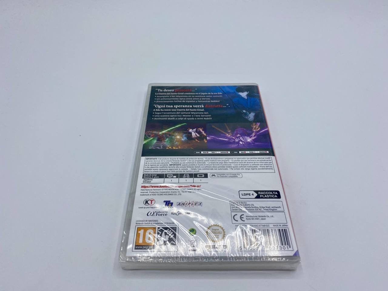 Fate Samurai Remnant Nintendo Switch PAL ITA Gioco Italiano Sealed Sigillato