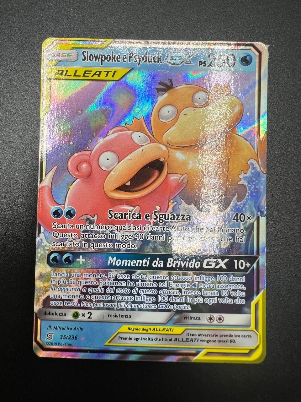 Pokemon Slowpoke & Psyduck GX UNM 35/236 Sintonia Mentale Italiano ITA GD