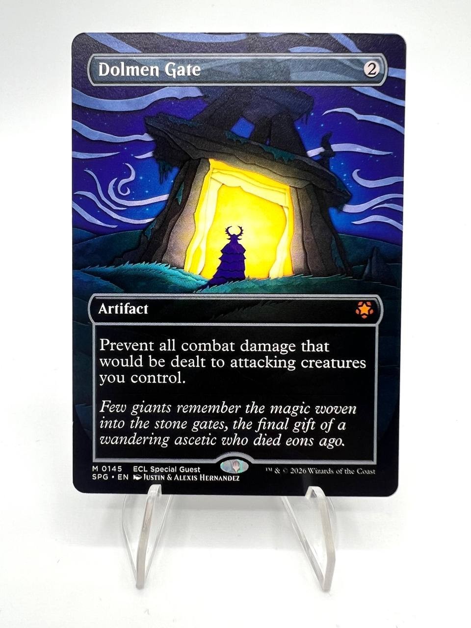 Carta magic MTG Dolmen Gate SPG MTG 0145 Borderless Mythic Near mint ENG foil