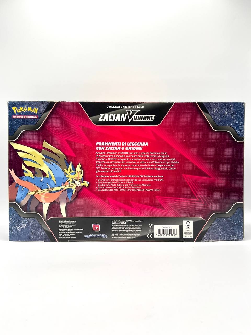 Collezione speciale Zacian V Unione Evoluzioni eteree Italiano Sealed 4 bustine
