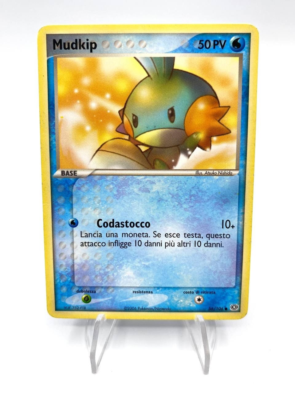 Carta Pokémon Mudkip 56/106 no Holo set Ex Smeraldo Emerald Italiano Played