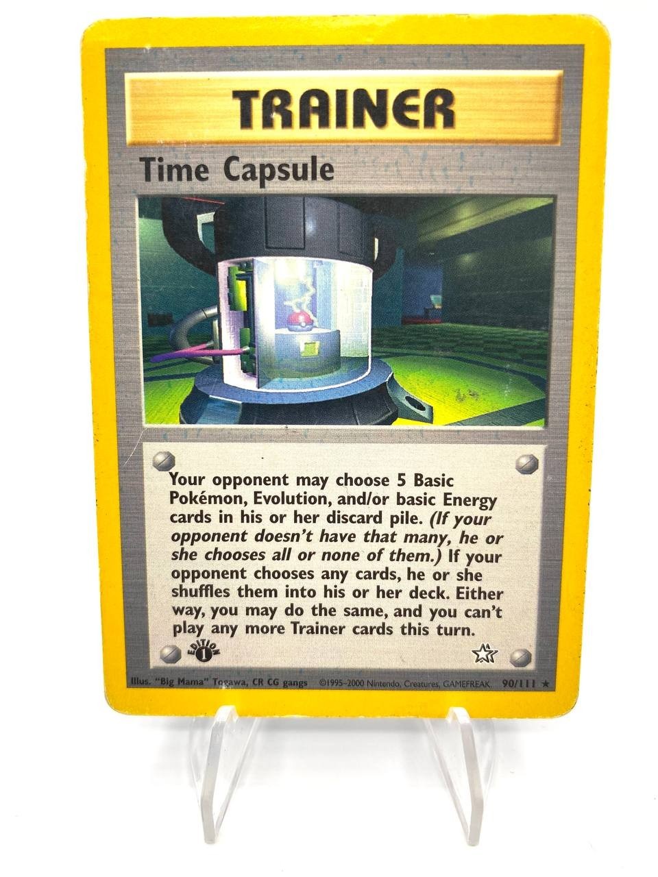 Pokemon card Vintage Time Capsule Macchina del tempo 90/111 Neo Genesis ENG Good