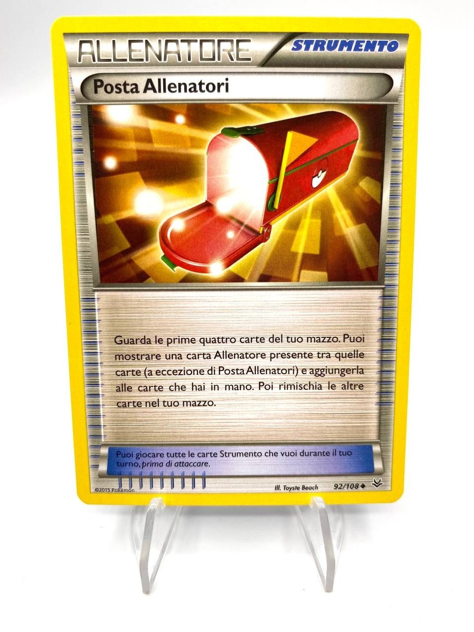 Carta pokemon posta allenatori 92/108 set furie volanti Italiano no holo NM