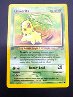 Carta pokemon Chikorita 54/111 Neo Genesis 1 Edizione Vintage Near Mint Inglese