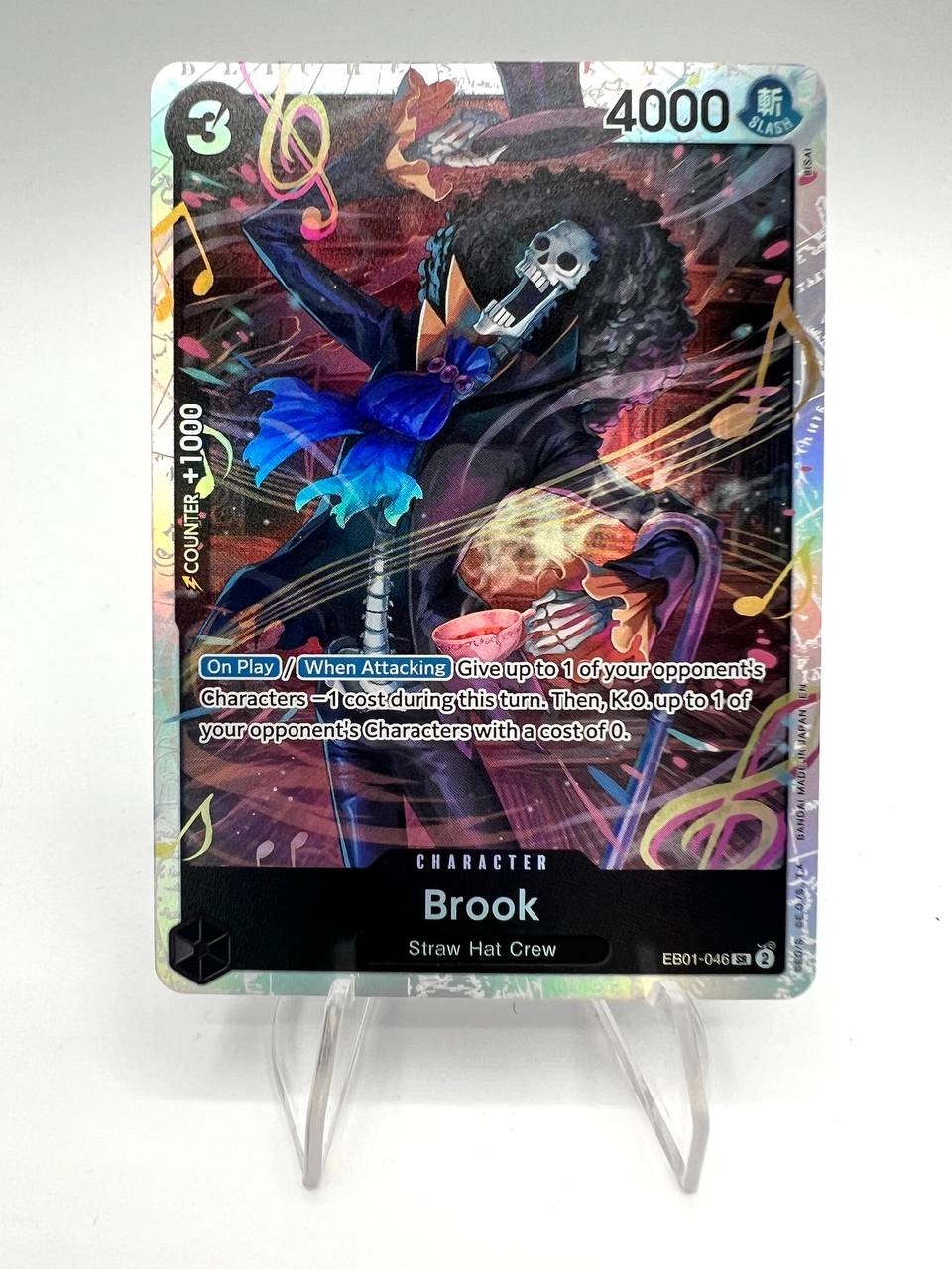 Carta ONE PIECE BROOK EB01-046 ENG PREMIUM BOOSTER 2 PRB02 Near Mint Holo