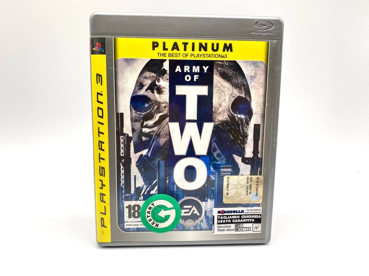 Army of Two PS3 Sony Playstation 3 Italiano videogioco COMPLETO Funzionante
