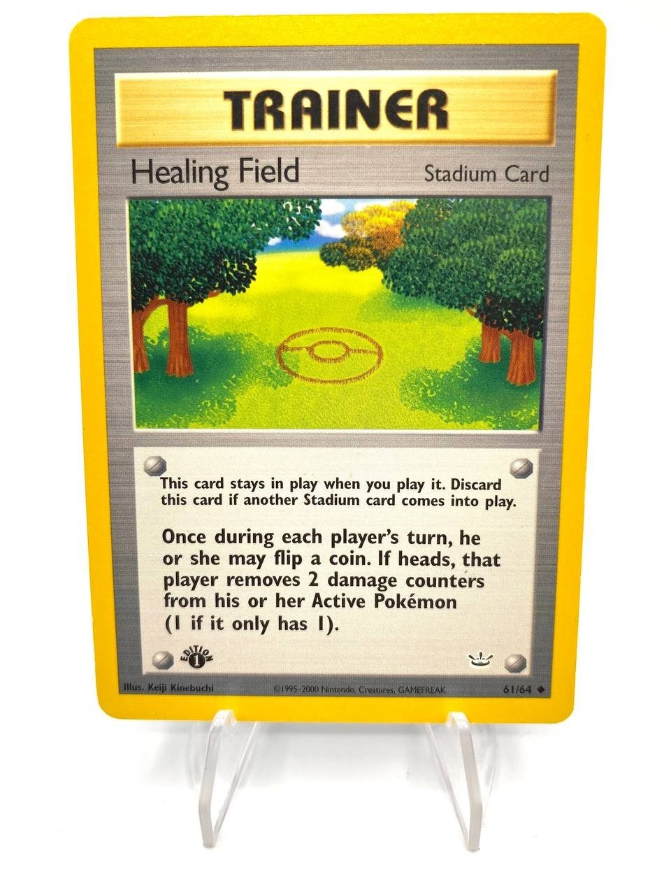 Carta pokemon Healing Field 61/64 1st Edition Neo Revelation 1st edition Exc ENG
