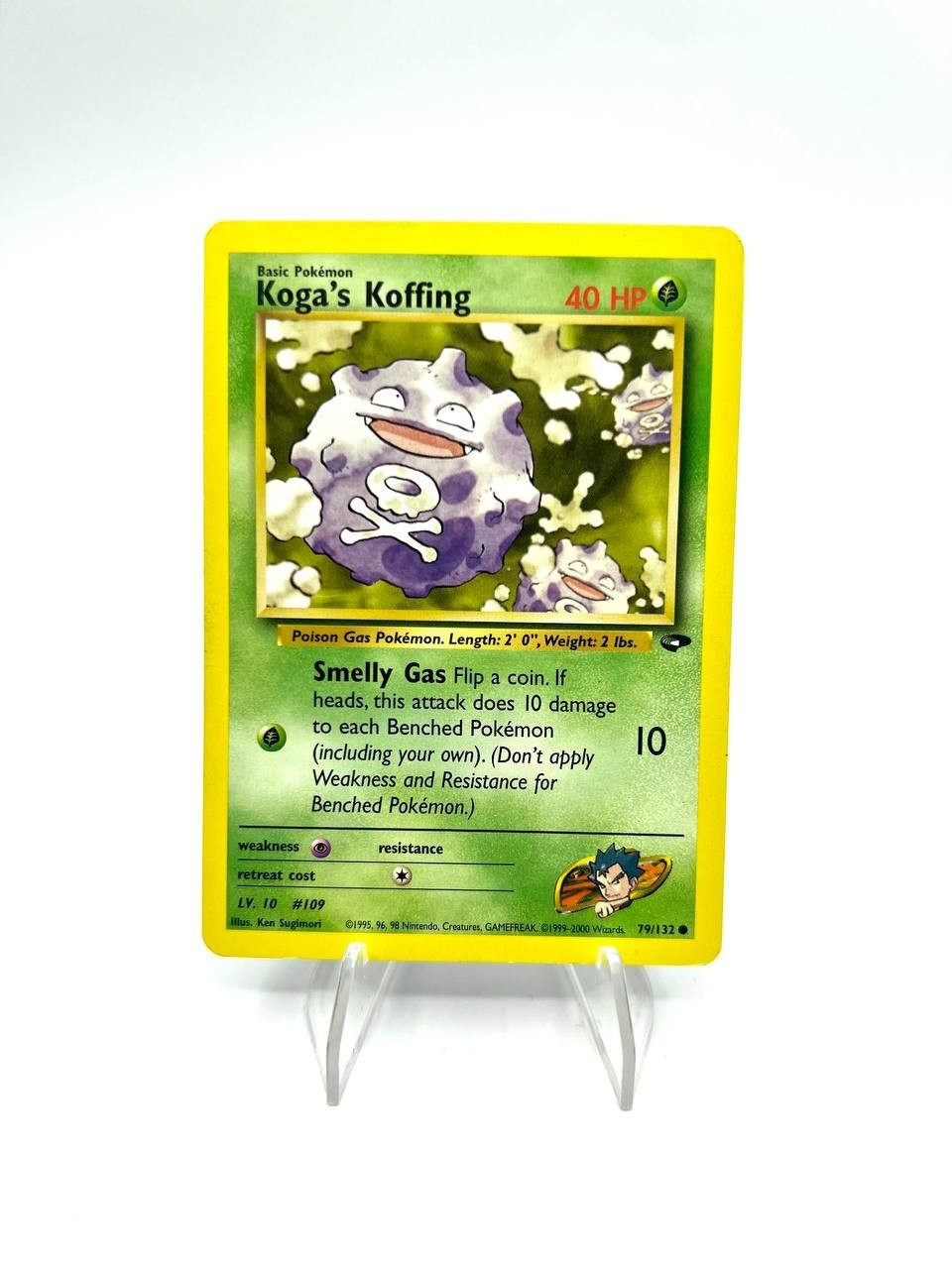 Carta pokemon Koga's Koffing 79/132 set Gym Challenge Inglese no holo Excellent