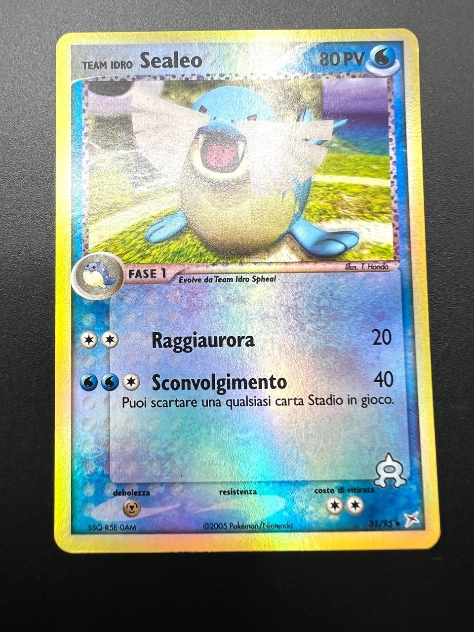 Pokemon Team Idro Sealeo 31/95 Ex Team Magma vs. Aqua Reverse Holo NM Italiano