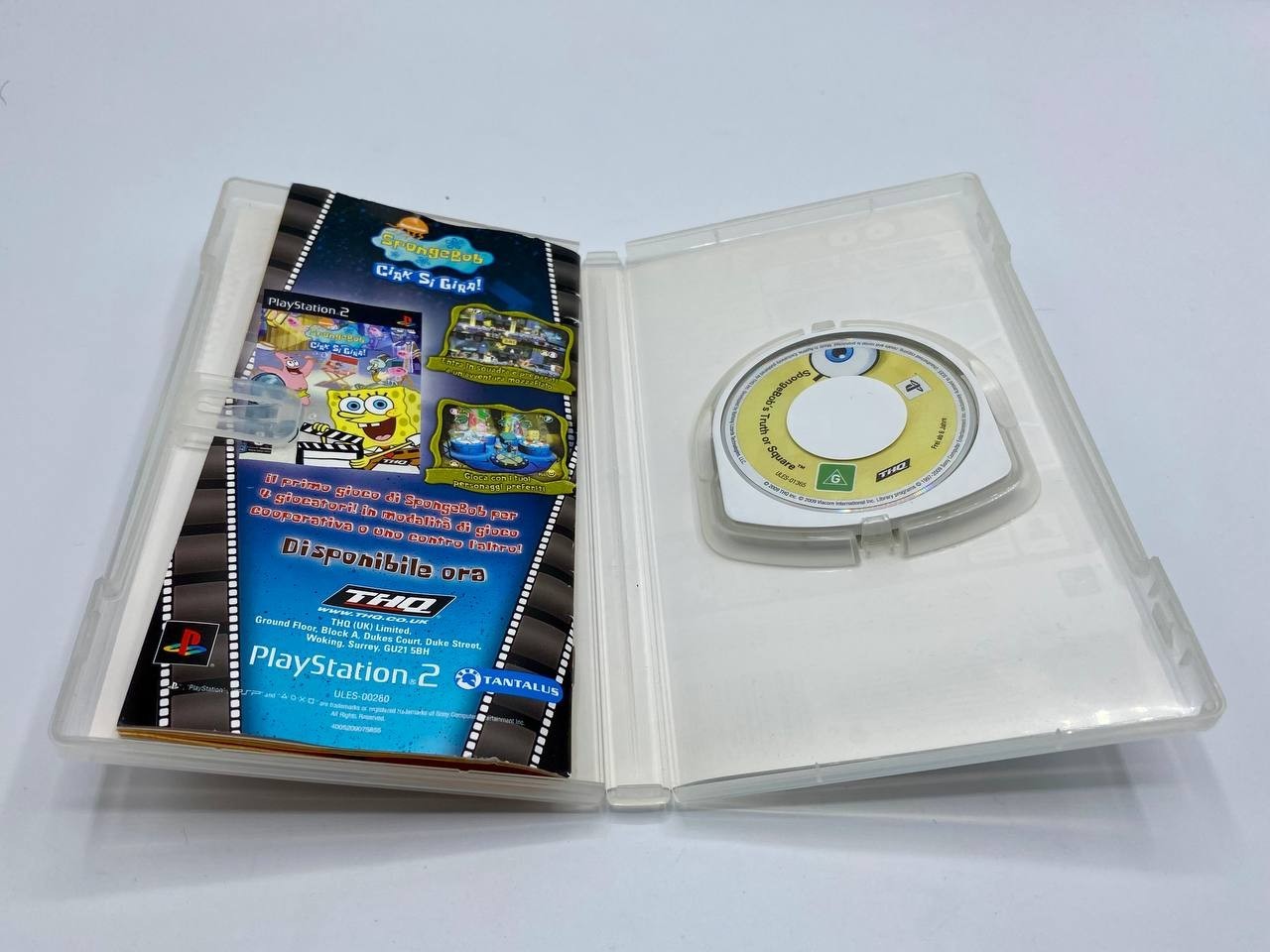 Videogioco Spongebob Il Vendicatore Giallo PlayStation PSP Italiano Con manuale