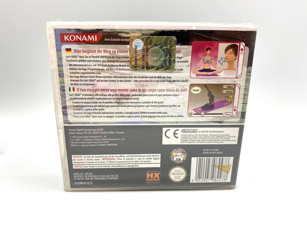 Gioco Let's Yoga! NINTENDO DS NDS Nuovo sigillato Funzionante Completo Italiano