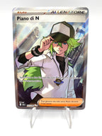 Carta Pokemon Piano di N Allenatore Full Art 163/086 Luce Nera BLK ITA Near Mint