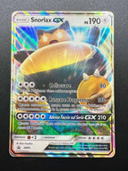 Carta Pokémon Snorlax GX SM05 Black Star Promo Italiano Holo Played Vintage