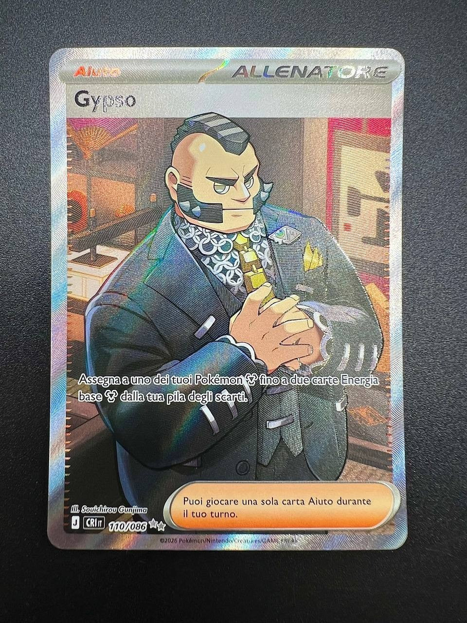 Carta Pokemon GYPSO 110/086 CRI set Caos Nascente Italiano Holo Near mint