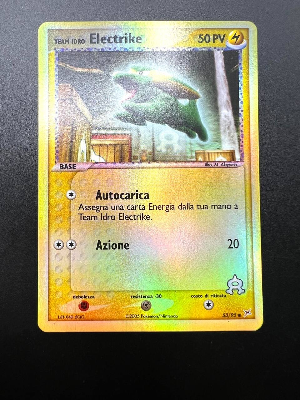 Pokemon Team Idro Electrike 53/95 Team Magma vs Team Aqua Reverse Holo NM ITA