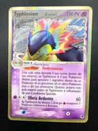Carta pokemon Typhlosion 12/101 Holo set Specie delta EX L'isola dei draghi NM