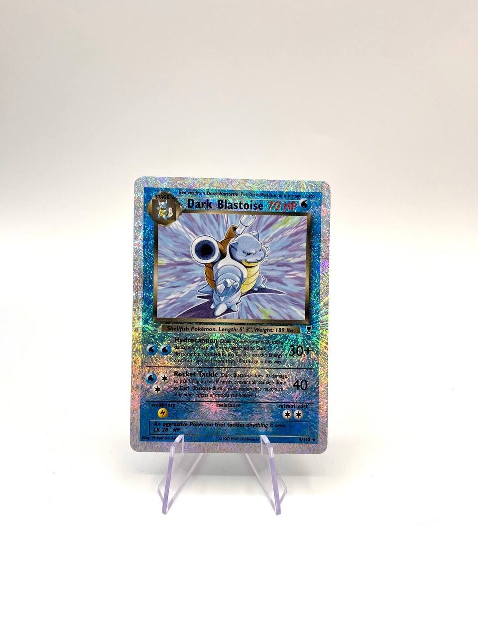 Carta Pokemon Legendary Collection Dark Blastoise 4/110 Reverse Holo Excellent