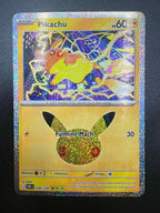 Pokemon Pikachu 30C 030/128 08/30 30° Anniversario Near Mint Italiano Holo
