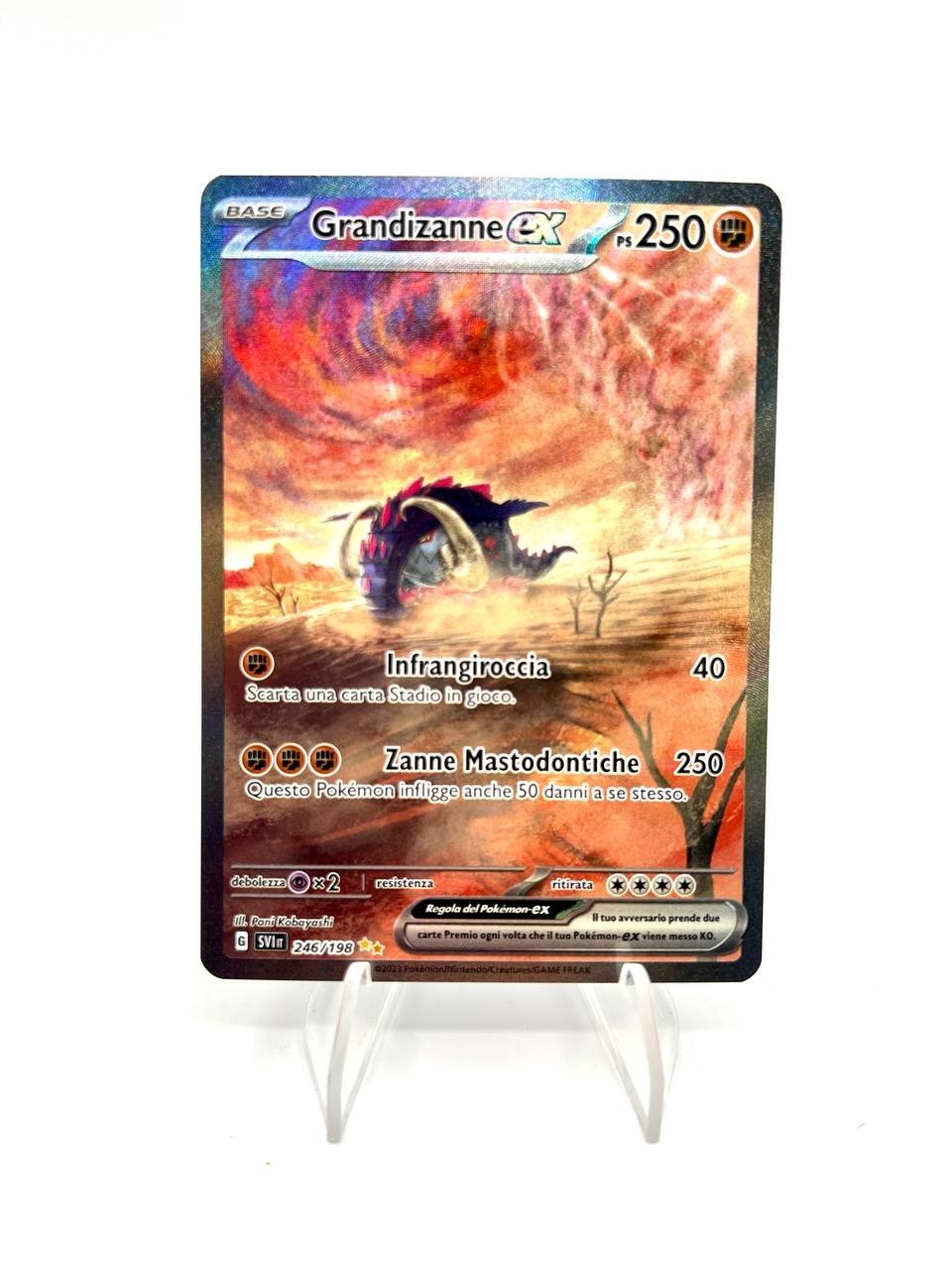 Carta Pokemon Grandizanne Ex 246/198 set Scarlatto e Violetto Italiano Near Mint