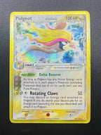 Carta Pokémon Pidgeot Holo HP 14/110 Delta species Inglese Played Vintage