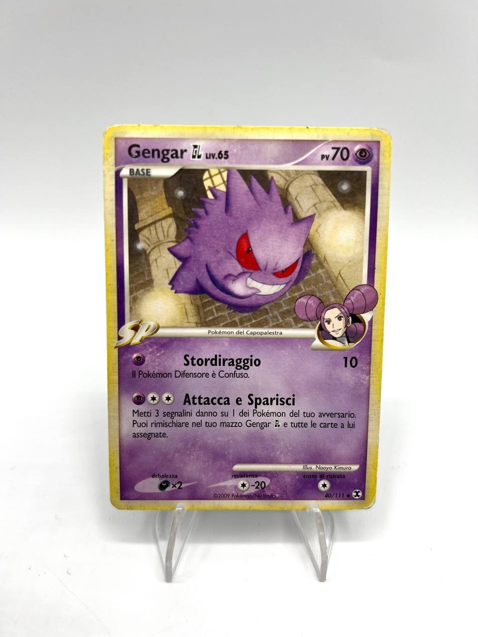 Carta Pokémon Gengar GL LIV 65 40/111 set Ascesa dei rivali Italiano Played