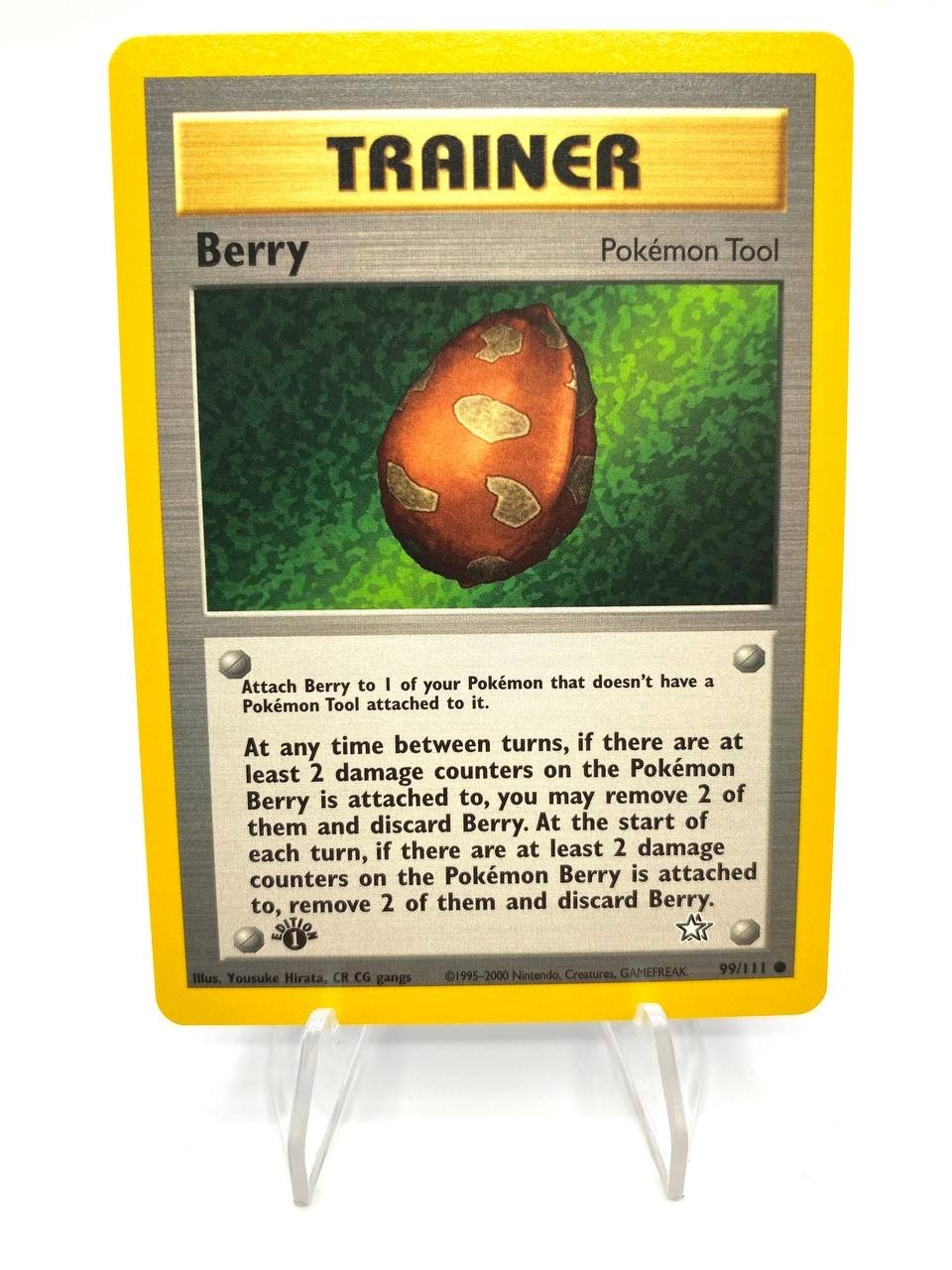 Pokemon Berry 1st Edition 99/111 set Neo Genesis 1st edition Vintage Near Mint