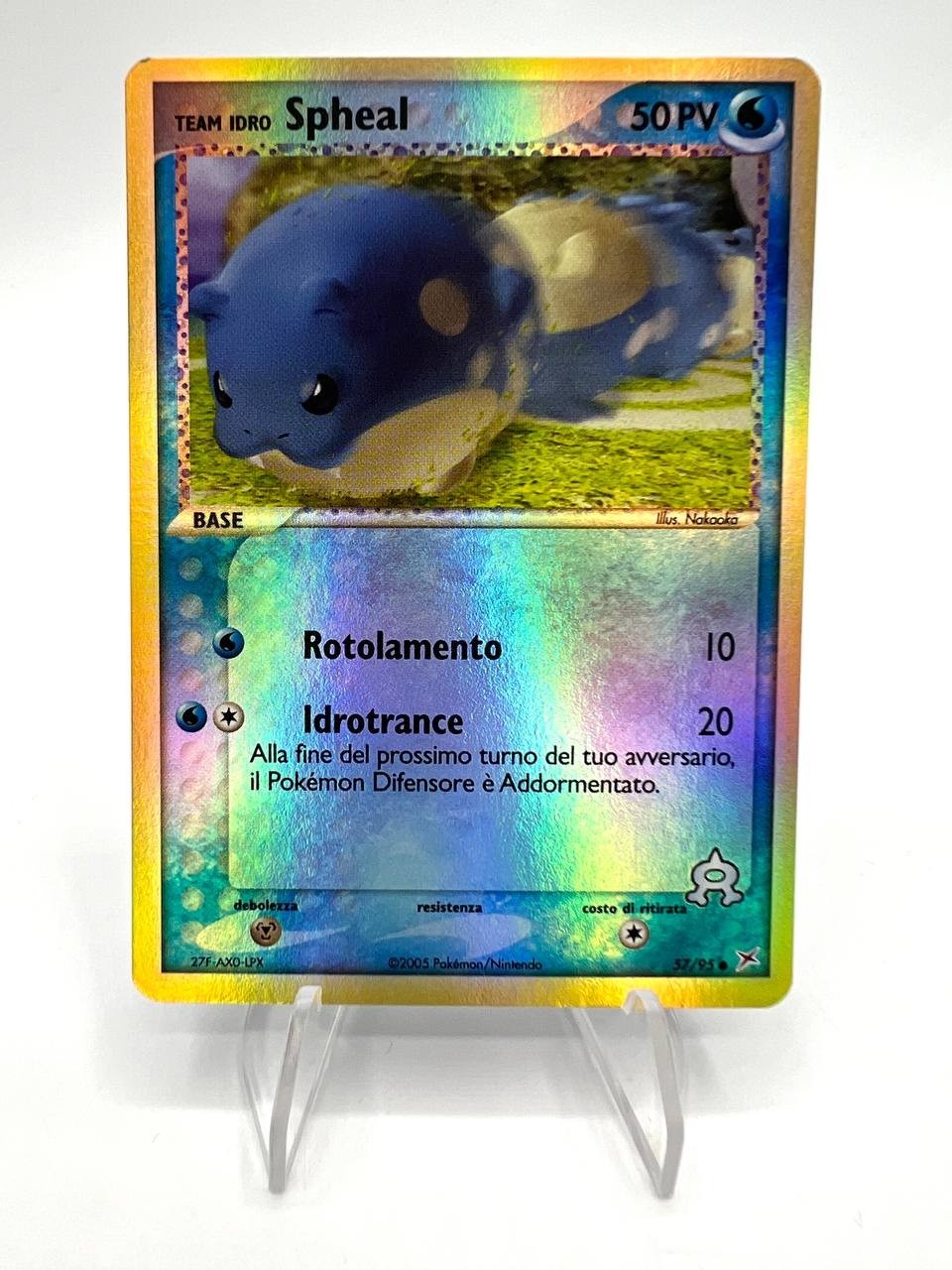 Pokemon Team Idro Spheal 57/95 EX Team Magma Vs. Team Aqua Reverse Holo ITA NM