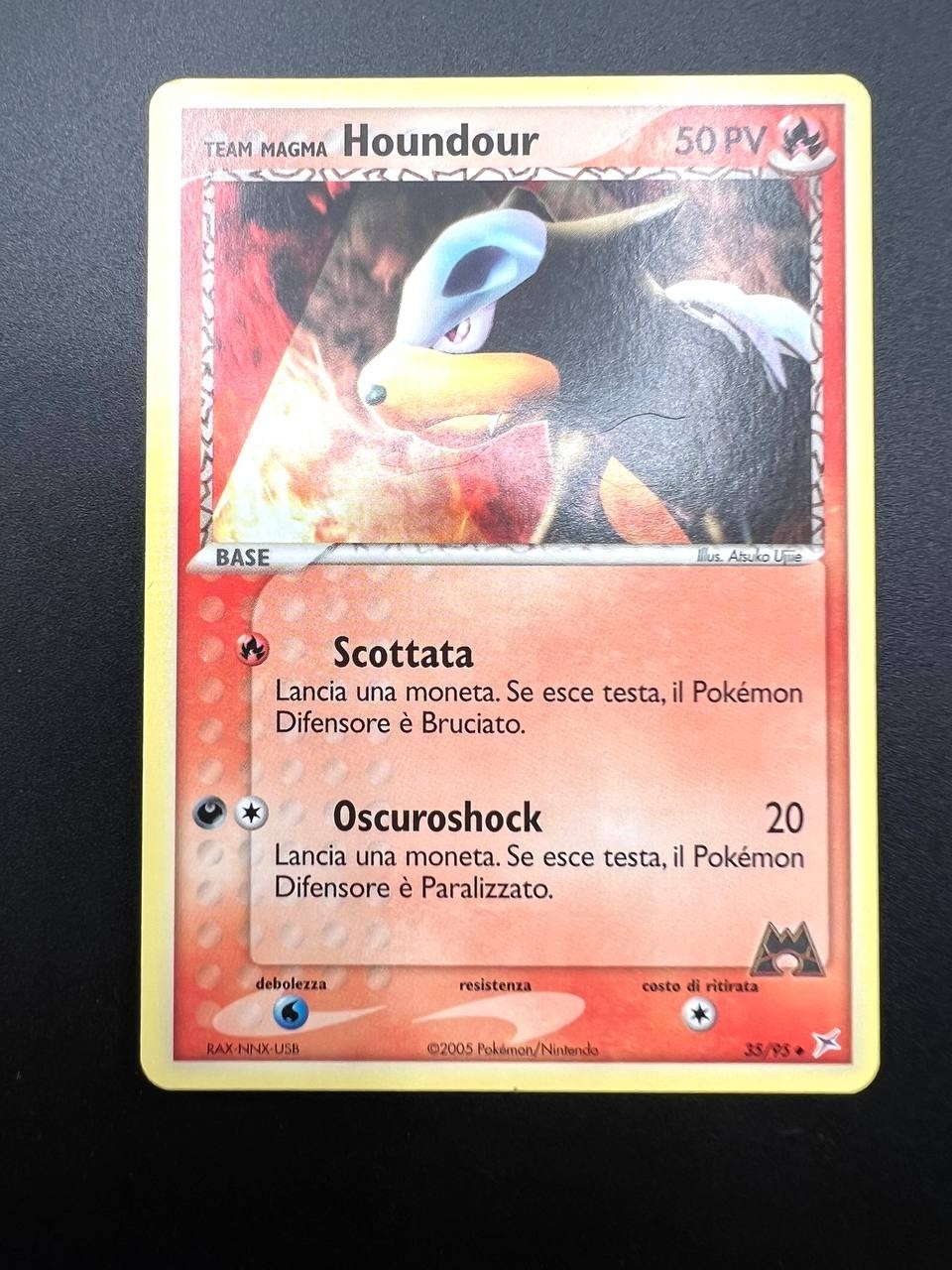 Team Magma Houndour 35/95 ex team Magma vs team idro Excellent No holo Italiano