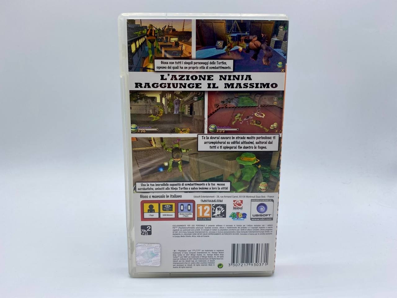 TMNT Tartarughe Ninja per PSP Console Sony Playstation Gioco Italiano Completo