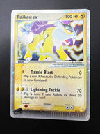 Carta pokemon Raikou ex 92/95 Holo Team Magma v Team Aqua Inglese Good Vintage