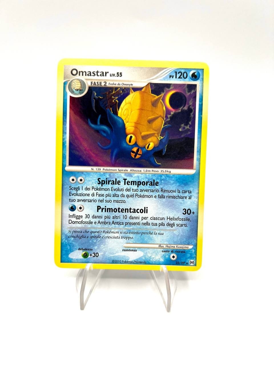 Carta Pokémon Omastar liv 55 23/99 set Arceus Italiano Excellent No holo Vintage