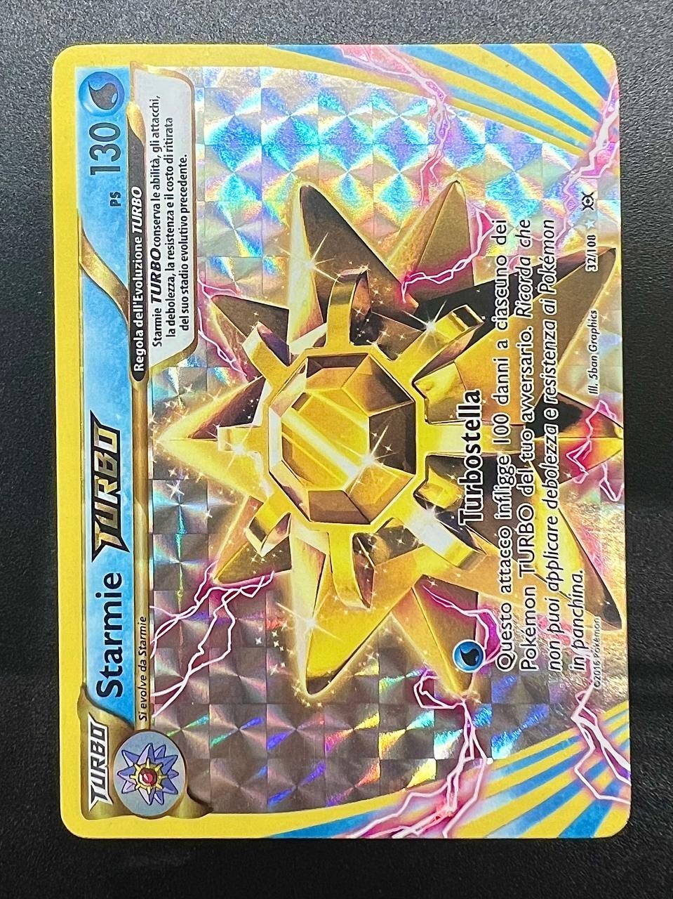 Carta Pokemon Starmie Turbo Set XY Evoluzioni EVO 32/108 Excellent Italiano Holo